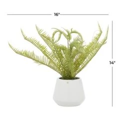 White Ceramic Contemporary Artificial Foliage, 18" X 16" X 14" -Michaels Shop D404859S 5