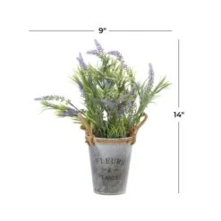 Grey Plastic Contemporary Artificial Foliage, 13" X 9" X 14" 14 Grey Plastic Contemporary Artificial Foliage, 13" X 9" X 14" -Michaels Shop D404861S 5