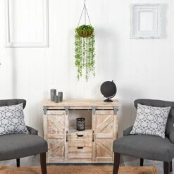 3ft. Eucalyptus Artificial Plant In Hanging Basket -Michaels Shop D478475S 4