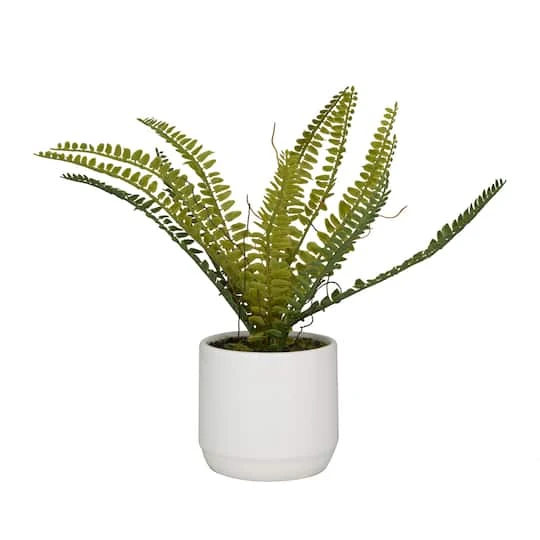Green Ceramic Contemporary Artificial Foliage, 12" X 15" X 10" 3 Green Ceramic Contemporary Artificial Foliage, 12" X 15" X 10"