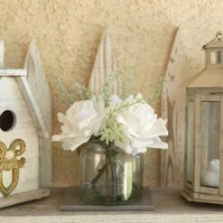 Flora Bunda® 8.5" Real-Touch Rose Arrangement In Glass Vase -Michaels Shop D511328S 3