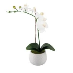 Flora Bunda® 16" Real-Touch Orchid In Ceramic Pot -Michaels Shop D511329S 1 1