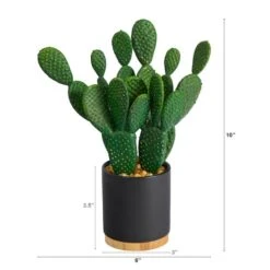 10'' Cactus Succulent Artificial Plant In Planter -Michaels Shop D590116S 2