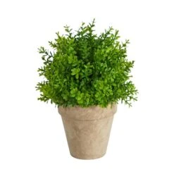 8'' Boxwood Artificial Plant In Decorative Planter 8 8'' Boxwood Artificial Plant In Decorative Planter -Michaels Shop D590117S 1 1