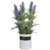 Northlight 11'' Artificial Lavender Arrangement In White Tin Can -Michaels Shop D602987S 1
