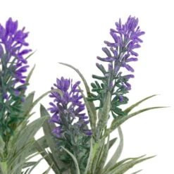 Northlight 11'' Artificial Lavender Arrangement In White Tin Can -Michaels Shop D602987S 4