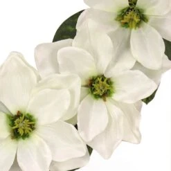 24" Cream Magnolia Flowers Wreath 9 24" Cream Magnolia Flowers Wreath -Michaels Shop D613424S 3