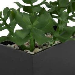 10" Green Foliage Artificial Plant With Black Pot -Michaels Shop D760280S 4