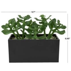 10" Green Foliage Artificial Plant With Black Pot -Michaels Shop D760280S 7