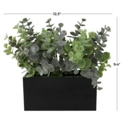 12" Green Foliage Artificial Plant With Black Pot -Michaels Shop D760284S 7