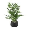 19" Green Foliage Artificial Plant With Black Pot 1 19" Green Foliage Artificial Plant With Black Pot -Michaels Shop D760288S 1