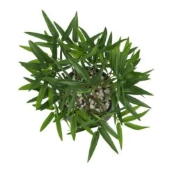 13" Green Faux Foliage Artificial Plant With Black Pot 12 13" Green Faux Foliage Artificial Plant With Black Pot -Michaels Shop D760290S 2