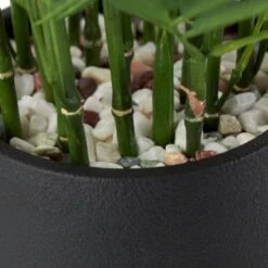 13" Green Faux Foliage Artificial Plant With Black Pot 13 13" Green Faux Foliage Artificial Plant With Black Pot -Michaels Shop D760290S 4