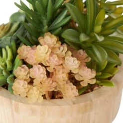 7" Succulent Artificial Plant With Natural Pot 15 7" Succulent Artificial Plant With Natural Pot -Michaels Shop D760296S 4