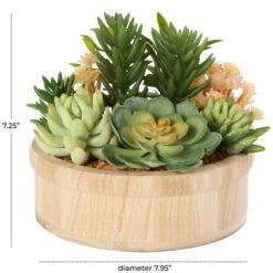 7" Succulent Artificial Plant With Natural Pot 19 7" Succulent Artificial Plant With Natural Pot -Michaels Shop D760296S 8