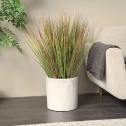3ft. Green Onion Grass Artificial Plant With Black Pot -Michaels Shop D760302S 4