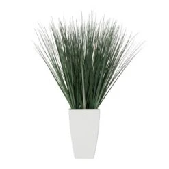 28" Foliage Artificial Plant With White Plastic Pot -Michaels Shop D762320S 4