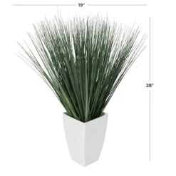 28" Foliage Artificial Plant With White Plastic Pot -Michaels Shop D762320S 5