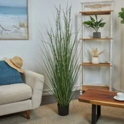 5ft. Potted Green Onion Grass & String Of Pearl Artificial Plant -Michaels Shop D762326S 4