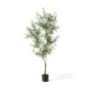 Glitzhome® 6ft. Potted Faux Olive Tree -Michaels Shop D763657S 1