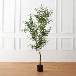 Glitzhome® 6ft. Potted Faux Olive Tree -Michaels Shop D763657S 6