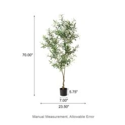 Glitzhome® 6ft. Potted Faux Olive Tree -Michaels Shop D763657S 8