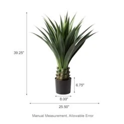 Glitzhome® 3.25ft. Potted Faux Agave Plant -Michaels Shop D763658S 8