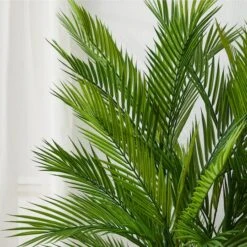 Glitzhome® 5ft. Potted Faux Palm Tree -Michaels Shop D763659S 6