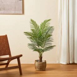 Glitzhome® 3.5ft. Potted Faux Areca Palm Tree -Michaels Shop D763661S 3