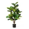Glitzhome® 3.5ft. Faux Fiddle Leaf Fig Tree In Pot 1 Glitzhome® 3.5ft. Faux Fiddle Leaf Fig Tree In Pot -Michaels Shop D763667S 1