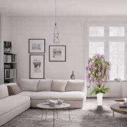 6ft. Artificial Wisteria Tree In White Decorative Pot 14 6ft. Artificial Wisteria Tree In White Decorative Pot -Michaels Shop D763732S 3