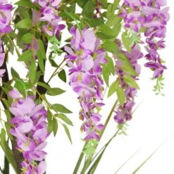 6ft. Artificial Wisteria Tree In White Decorative Pot 16 6ft. Artificial Wisteria Tree In White Decorative Pot -Michaels Shop D763732S 5