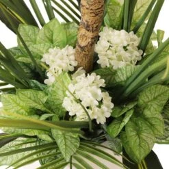 6ft. Artificial Fiddle Leaf Ficus Tree In White Decorative Pot -Michaels Shop D763733S 5