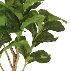 6ft. Artificial Fiddle Leaf Ficus Tree In White Decorative Pot -Michaels Shop D763733S 7