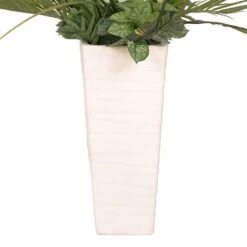 6ft. Artificial Fiddle Leaf Ficus Tree In White Decorative Pot -Michaels Shop D763733S 8