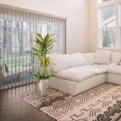 6ft. Artificial Dracaena Fragrans Tree In White Decorative Pot -Michaels Shop D763734S 2