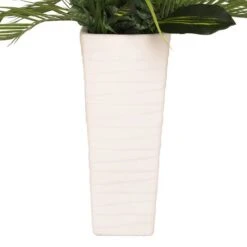 6ft. Artificial Ficus Microcarpa Tree In White Decorative Pot -Michaels Shop D763735S 8
