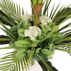 5ft. Artificial Tarovine Tree In White Decorative Pot 16 5ft. Artificial Tarovine Tree In White Decorative Pot -Michaels Shop D763736S 5