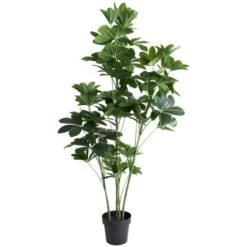 5ft. Potted Green Faux Foliage Artificial Money Tree -Michaels Shop D765451S 6