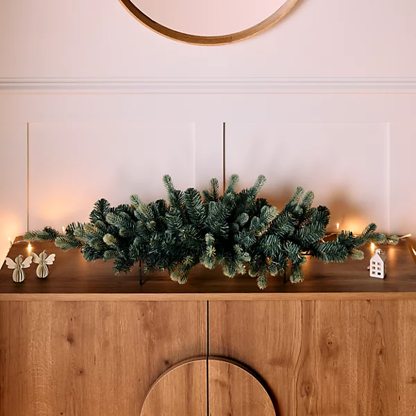 Michaels Shop -Michaels Shop olber green christmas swag l 100cm x w 35 5cm5063022633514 01i